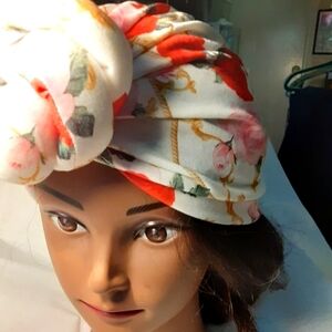 (2) - Floral Turban Headbands.